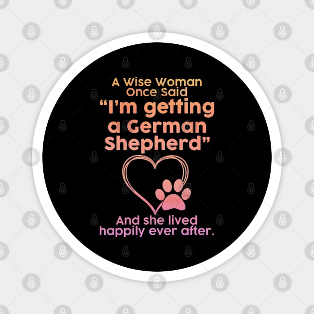 German Shepherd dog mom pet lover gifts Magnet by SerenityByAlex